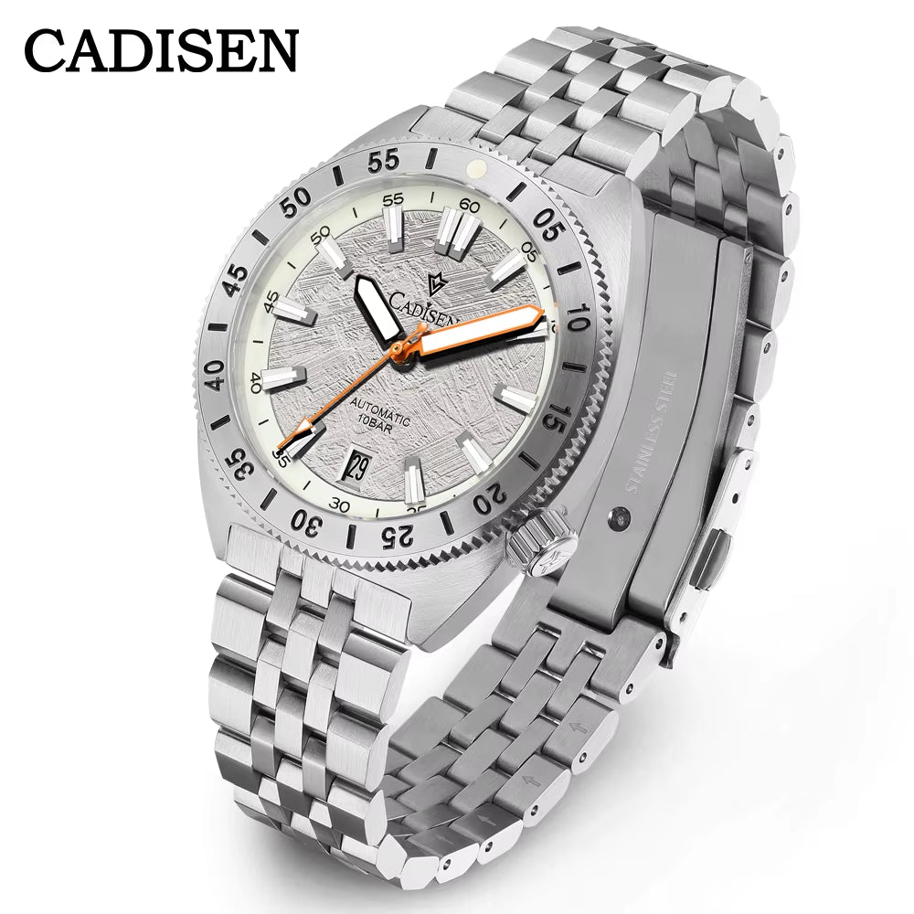 Automatic Mechanical Watch Man Meteorite Dial Business Casual Waterproof Watch NH35A 316L Stainless Steel Men'S Watch