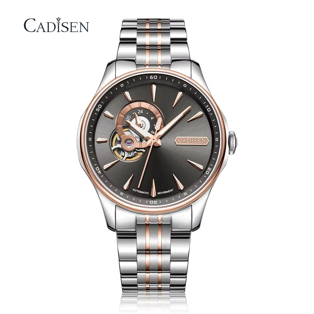 for Mens Watches Male Automatic Self-Wind Stainless Steel 5Atm Waterproof Business Nh39 Mechanical Movement Wristwatch