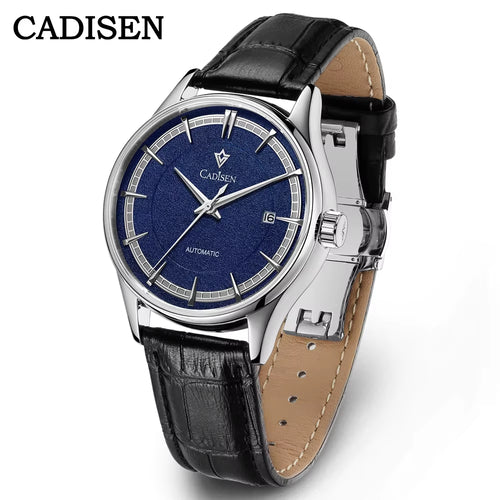 NEW Top Brand Men Mechanical Automatic Watches Leather Strap Sapphire 39Mm Date MIYOTA 8215 Watches Waterproof Men Watch