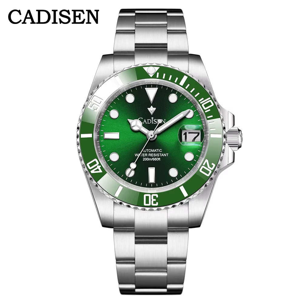 New Men Automatic Mechanical Watches NH35A Movement Stainless Steel Sapphire Glass Waterproof Men Watches Reloj Hombre