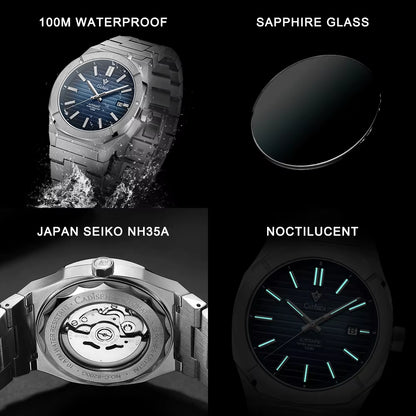 Diver Watch Retro Luxury Sapphire NH35A German Designer Men Automatic Mechanical Watches 10Bar Waterproof Luminous